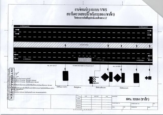 ประกาศ ปิดช่องจราจรทางหลวงหมายเลข 36 เลนซ้ายทาง ช่วงกม. 26+000  LT   -  กม. 26+100  LT วันที่ 27-28 มิถุนายน 2569 เวลา 08.00-